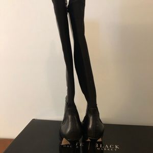 Knee high leather White House Black Market boots